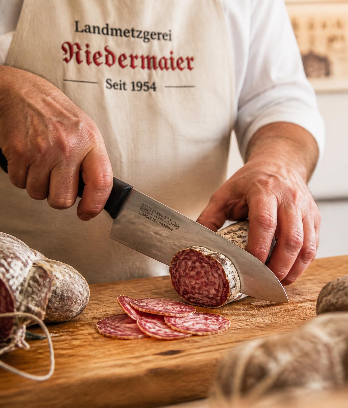 Handwerkliche Herstellung in der Metzgerei
